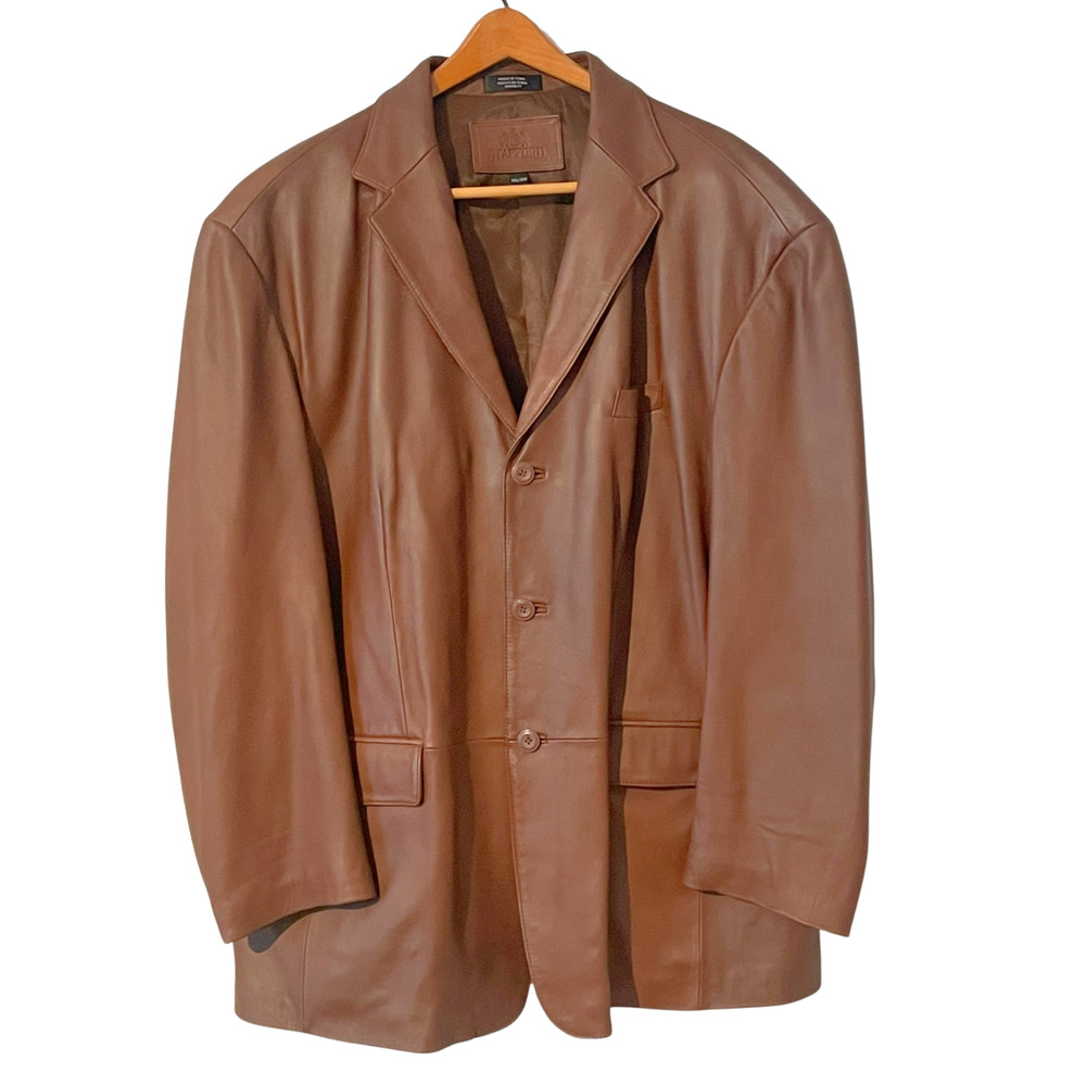 Stafford Tan Leather Jacket